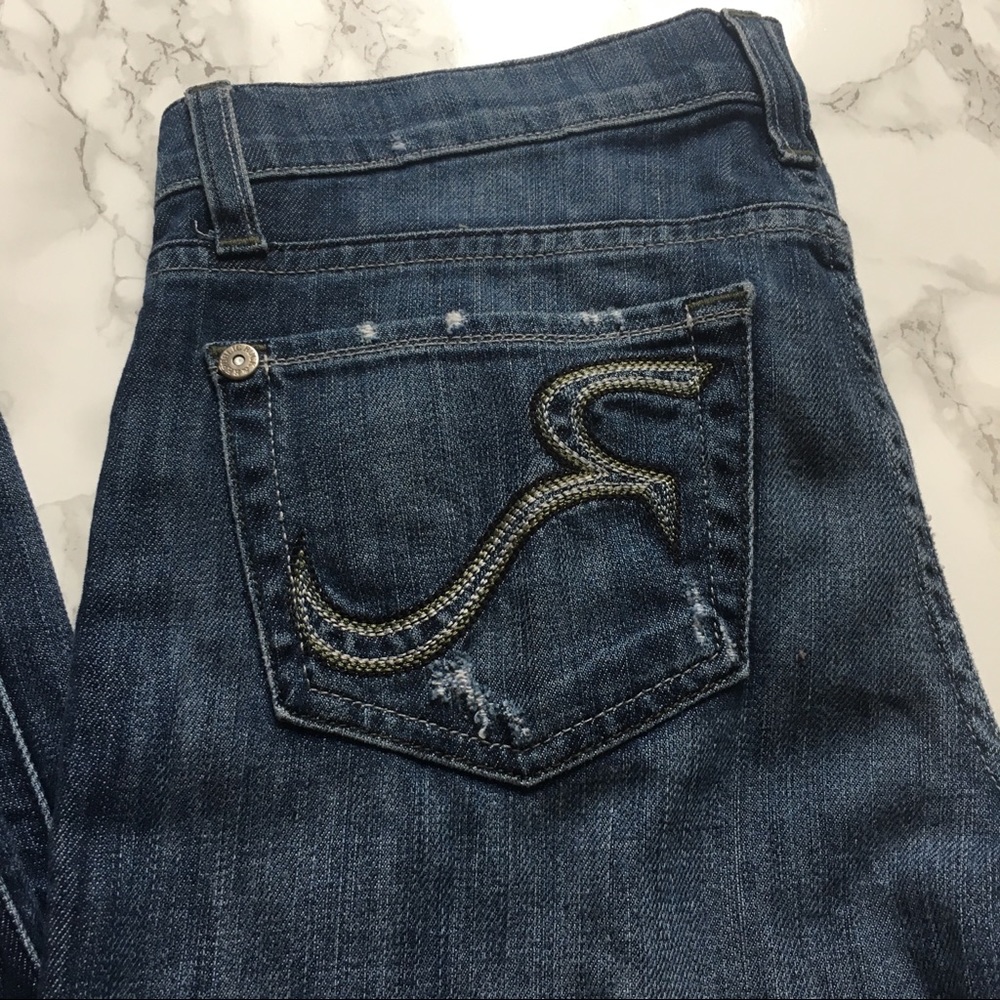 Rock and republic sz 26 denim distressed jeans